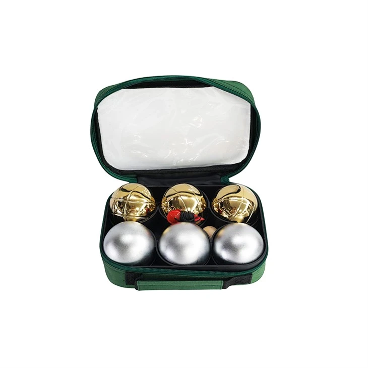 Golden And Silver Metal Petanque Set
